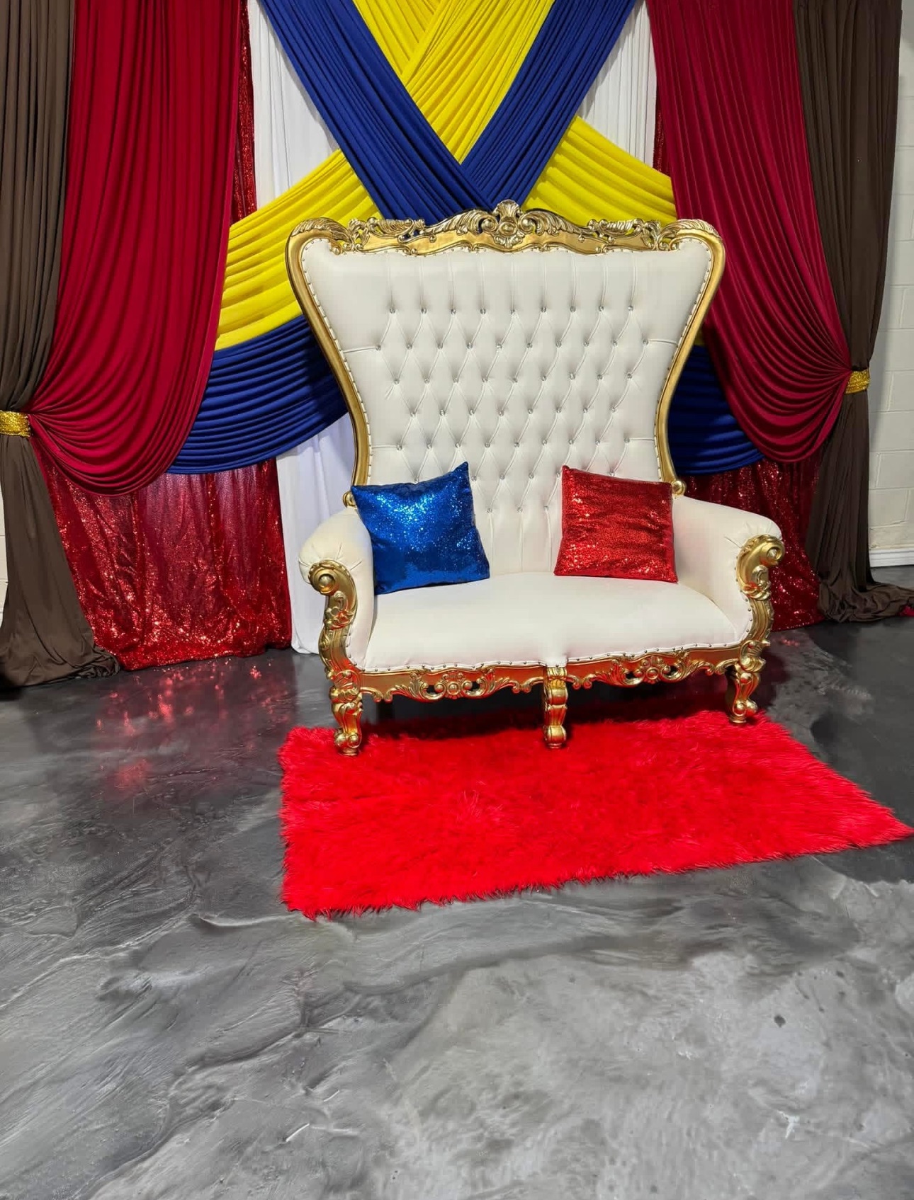 Gold Throne Bench